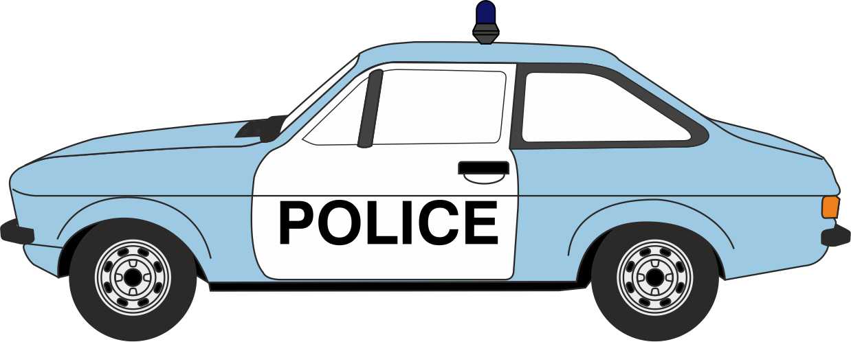 Oxford Diecast Ford Escort Mk2 Cambridgeshire Police 1:148 Scale