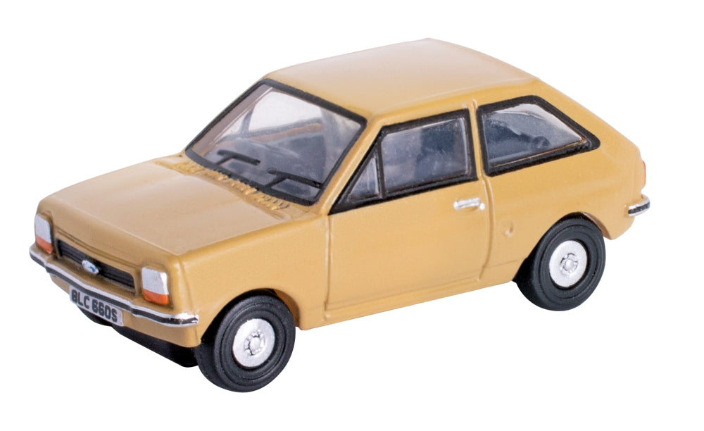 Oxford Diecast 76FF001 Ford Fiesta MkI - Modello In Scala 1:76, Colore Rosso Veneziano, Per Collezionisti