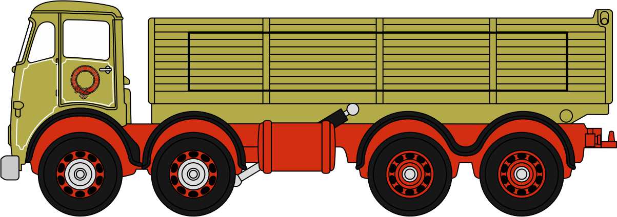 Oxford Diecast Foden FG 8 Wheel Tipper Keirby & Perry 1:148 Scale