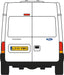 Oxford Diecast White Transit LWB High - 1:148 Scale NFT006 Rear