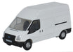 Oxford Diecast White Transit LWB High - 1:148 Scale NFT006