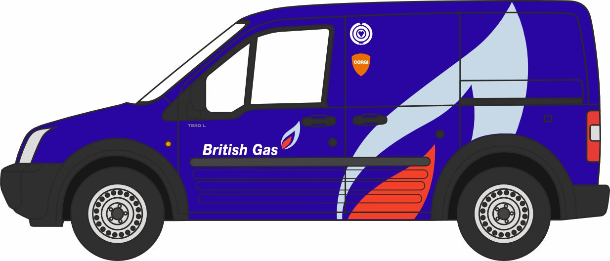 Oxford Diecast Ford Transit Connect British Gas 1:148 Scale