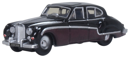 Oxford Diecast Black Imperial Maroon Jaguar Mk8/9 NJAG9004 1:148 N Scale