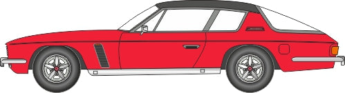 Oxford Diecast Jensen Interceptor Flag Red 1:148 Scale