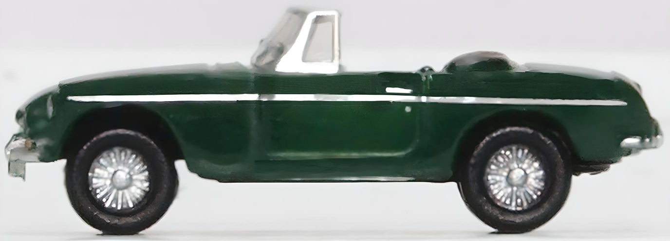 Oxford Diecast 1:148 scale MGB Roadster British Racing Green NMGB003 Left