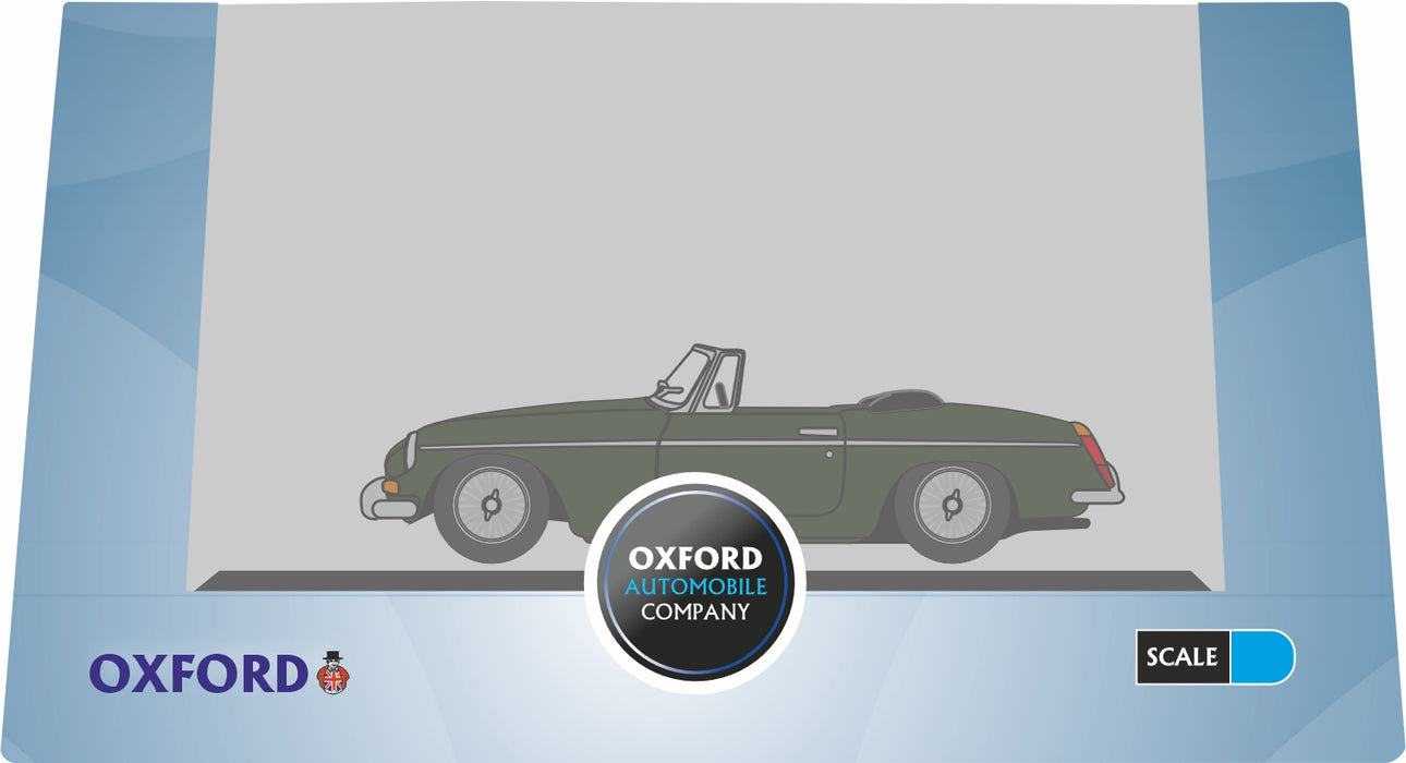 Oxford Diecast 1:148 scale MGB Roadster British Racing Green NMGB003 Pack