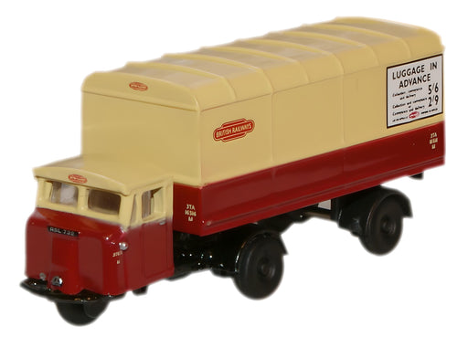 Oxford Diecast British Rail Scammell Mechanical Horse Van Trailer - 1: NMH014