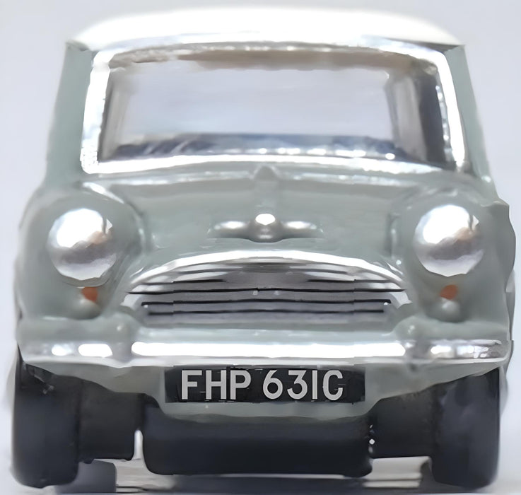Oxford Diecast Tweed Grey-OEW Classic Mini NMN009 N Scale Front