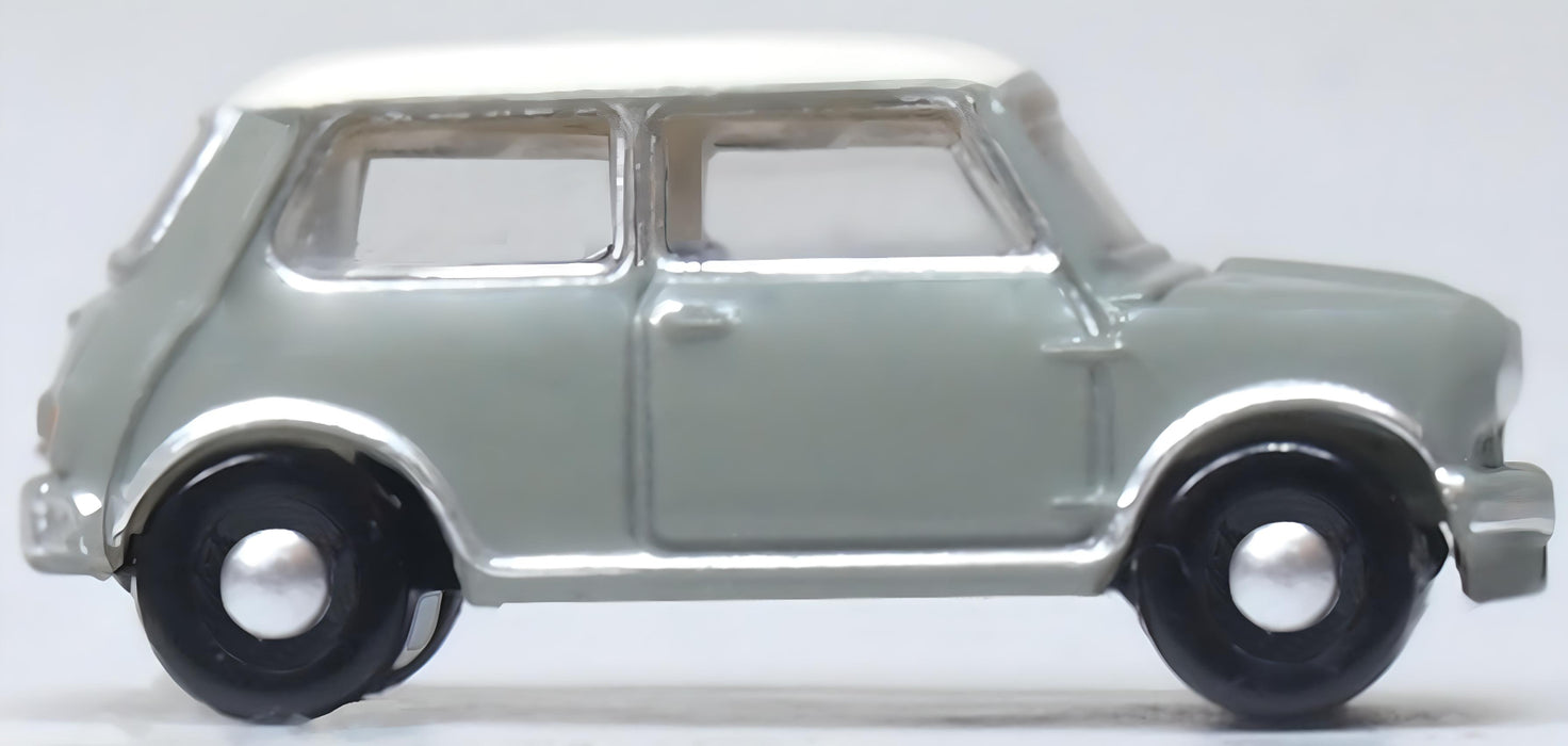 Oxford Diecast Tweed Grey-OEW Classic Mini NMN009 N Scale Right