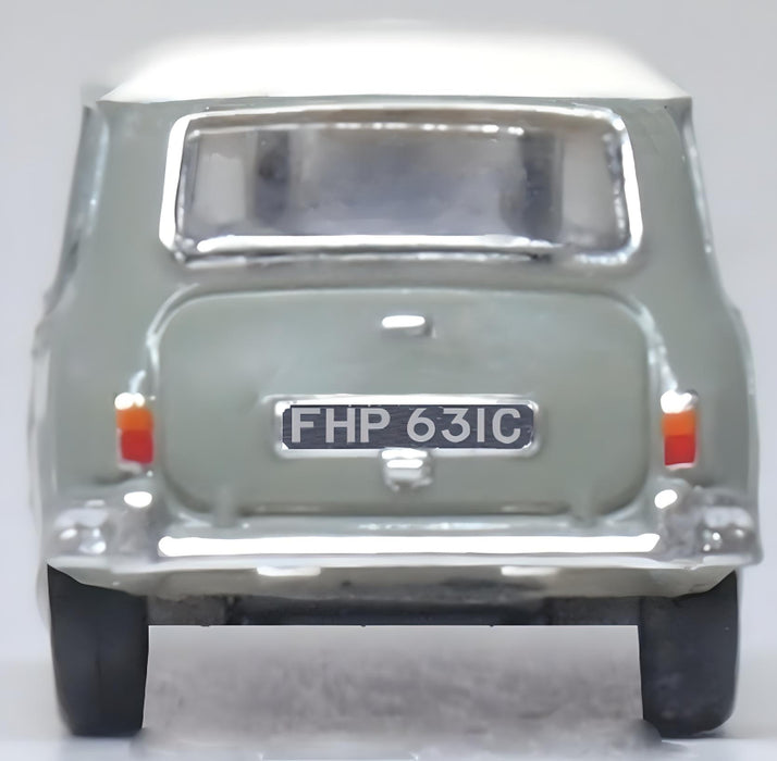 Oxford Diecast Tweed Grey-OEW Classic Mini NMN009 N Scale Rear