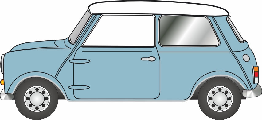 Oxford Diecast Mini Classic Speedwell Blue 1:148 Scale