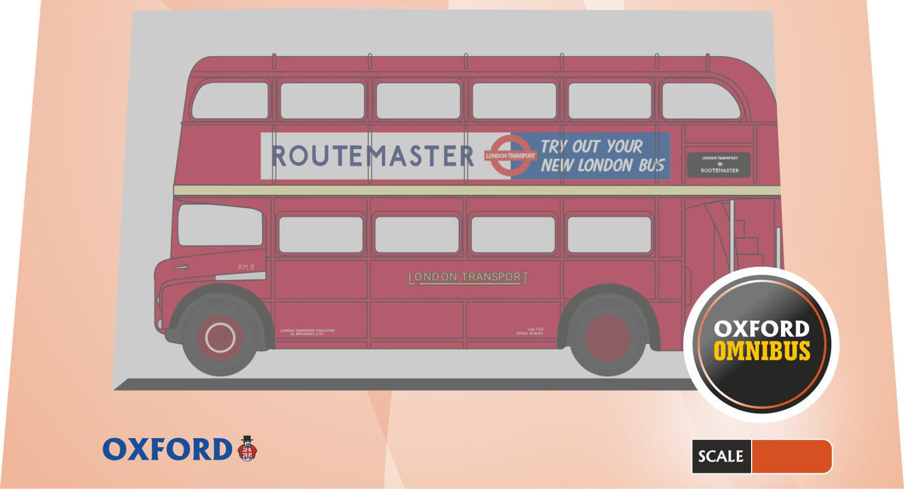 Oxford Diecast London Transport Routemaster Bus - 1:148 Scale NRM001 Pack