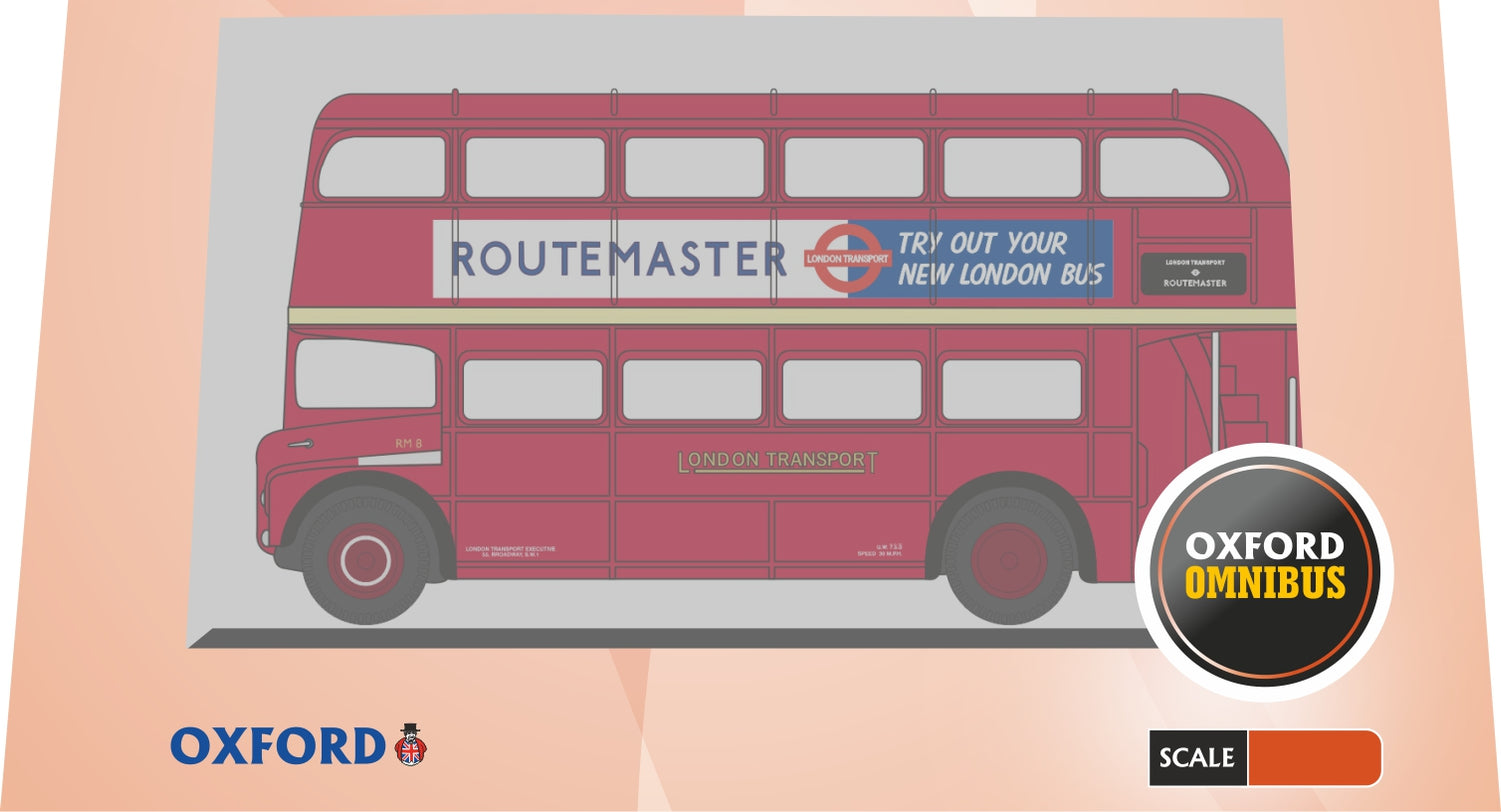 Oxford Diecast NRM009 Autobus Routemaster Londra 1:148 N Gauge - Nuovo In Scatola