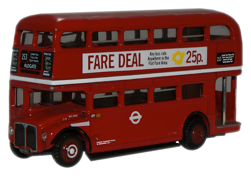 OXFORD DIECAST NRM011 London Transport RM1000 (Roundel) Routemaster 1:148 Scale Model Omnibus Theme