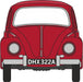 Oxford Diecast Ruby Red VW Beetle - 1:148 Scale NVWB002 Front