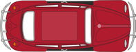 Oxford Diecast Ruby Red VW Beetle - 1:148 Scale NVWB002 Top