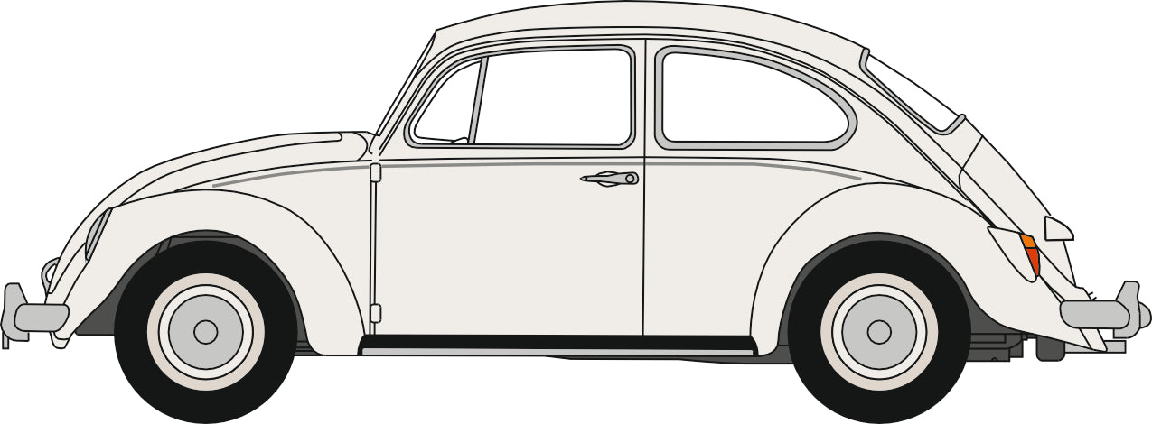 Oxford Diecast VW Beetle White (Abbey Road) 1:148 Scale