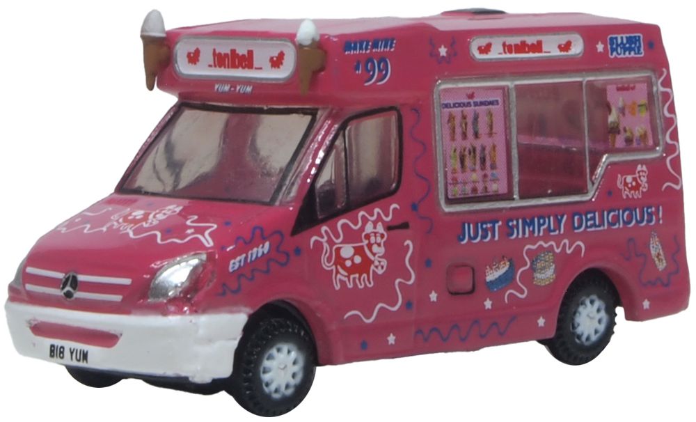 Oxford Diecast Whitby Mondial Ice Cream Van Tonibell 1:148