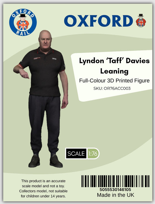 ModelU Lyndon 'Taff' Davies Leaning Full Colour 3D Print