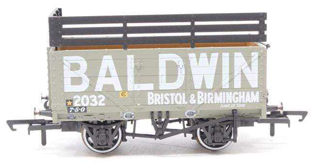 Oxford Rail Baldwin 2032 Grey With 3 Coke Rails