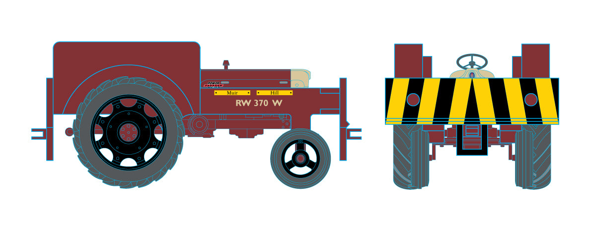 Oxford Rail Fordson Tractor Rail Shunter (BR) 1:76