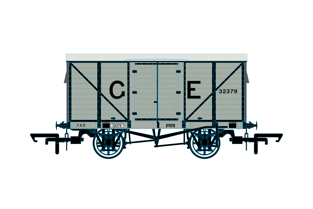 Oxford Rail GER 10t Covered Van - GER 32379