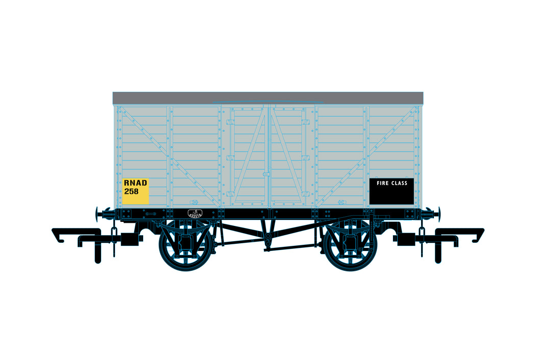 Oxford Rail GER 10t Covered Van - RNAD 258