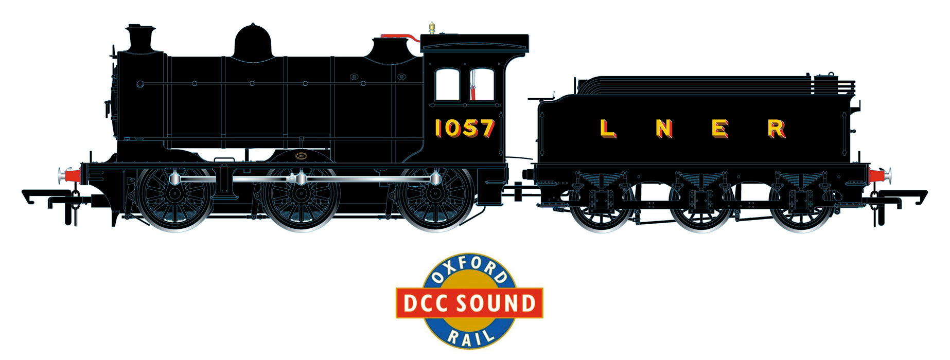 LNER (plain black) 1057 0-6-0 Class J26 Sound Fitted