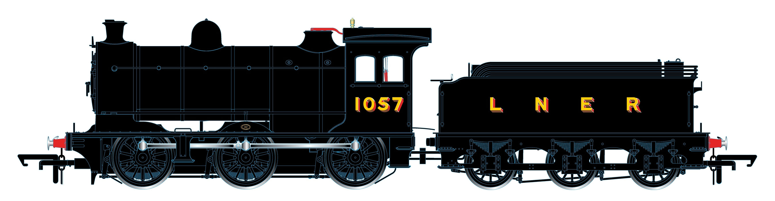 LNER (plain black) 1057 0-6-0 Class J26
