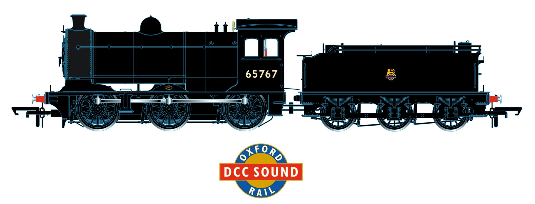 BR Early (plain black) 65767 0-6-0 Class J26  Sound Fitted