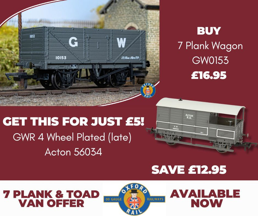 7 Plank Wagon GW0153 & £5 Toad Van