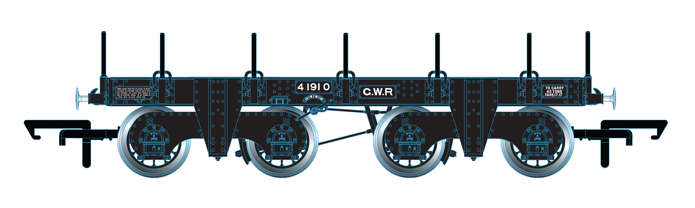 Oxford Rail GWR Totem A - GWR (pre 1904) No. 41910 1:76