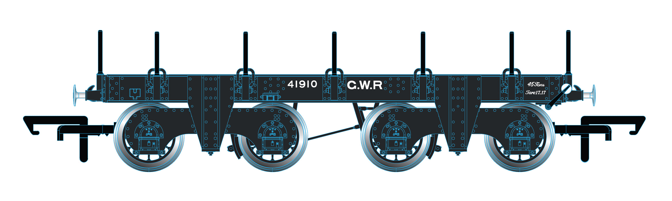 Oxford Rail GWR Totem A - GWR (post 1936) No. 41910 1:76