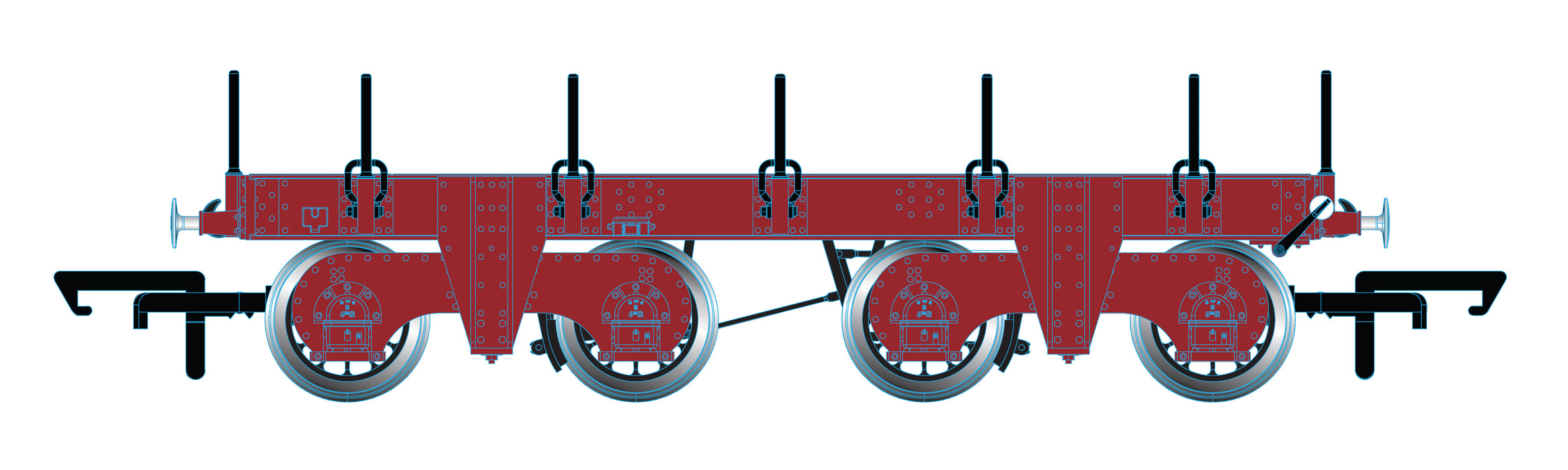 Oxford Rail GWR Totem A Plain Red