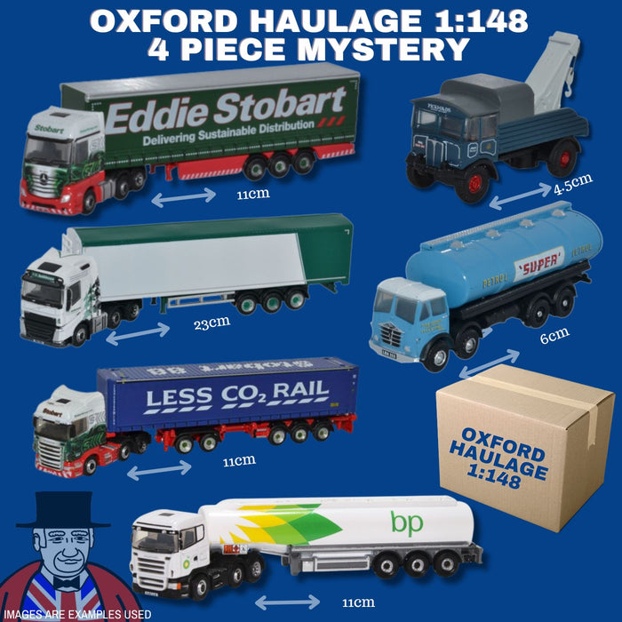 4 Piece Oxford Diecast Haulage 1:148 N Gauge