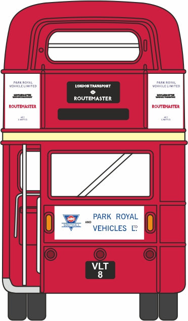 Oxford Diecast London Transport Routemaster Bus - 1:148 Scale NRM001 Rear