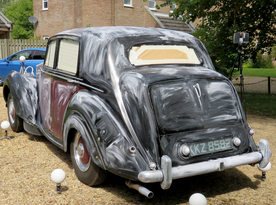Oxford Diecast 1:43rd Scale Rolls Royce Silver Dawn/std Steel Maroon/black 43RSD001 Scanned Car Polished Pre Scan