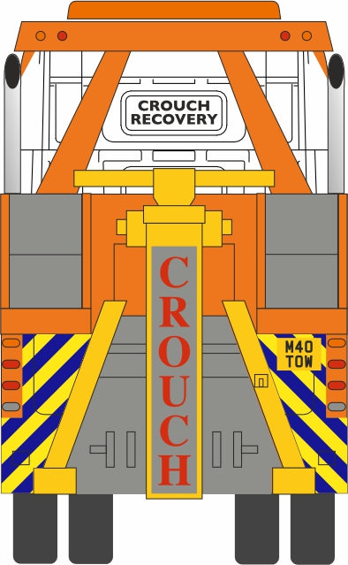 Oxford Diecast Crouch Recovery Scania Topline Recovery Truck - 1:76 Scale Rear