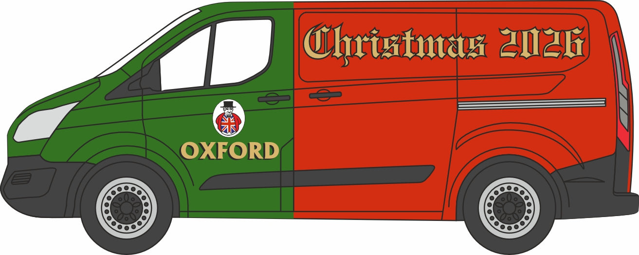 Oxford Diecast Ford Transit Custom Xmas 2026 1:76 Scale