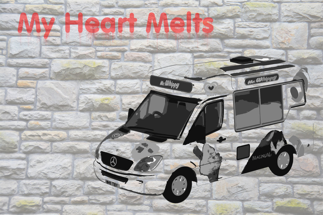 Oxford Diecast Mr Whippy Mercedes Ice Cream Van - 1:76 Scale 76WM001 Art Taff