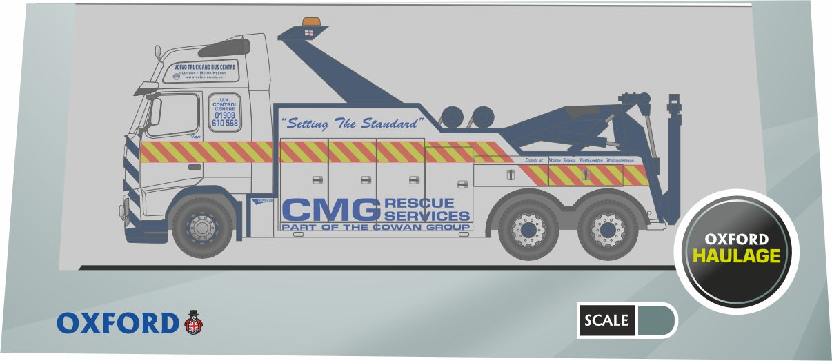 OXFORD DIECAST VOL07REC CMG Volvo FH Recovery Truck Oxford Haulage 1:76 Scale Model  Pack