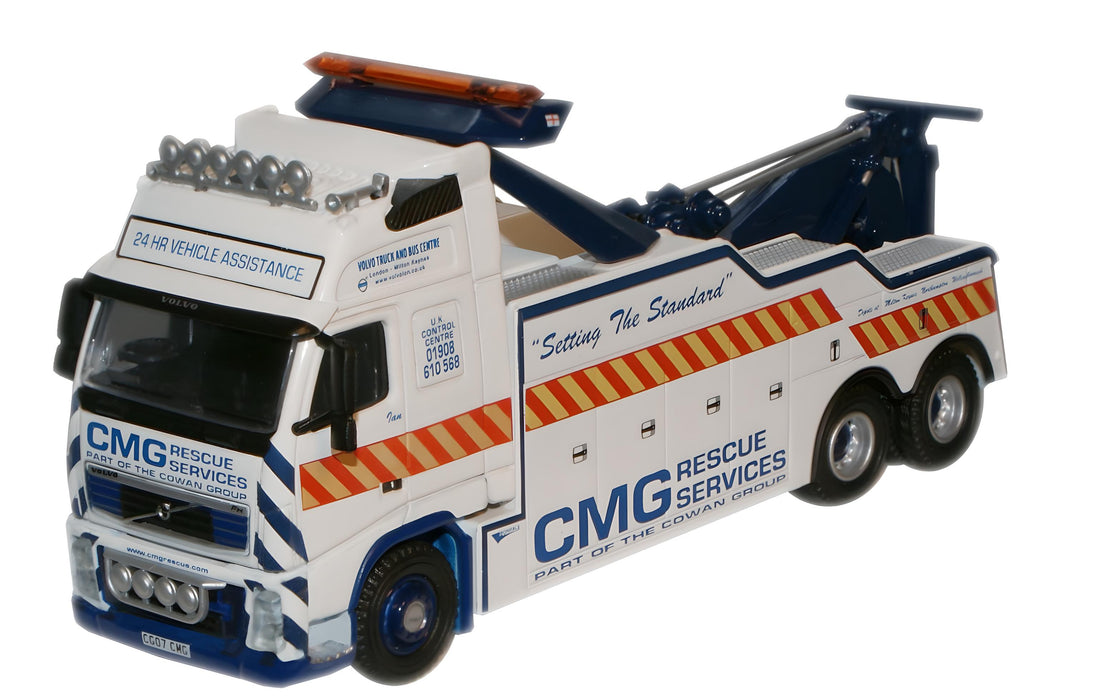 OXFORD DIECAST VOL07REC CMG Volvo FH Recovery Truck Oxford Haulage 1:76 Scale Model 