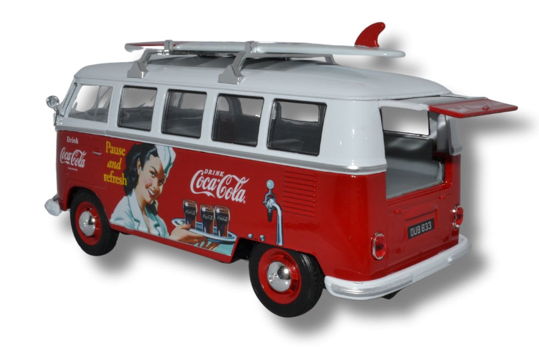 Oxford Diecast VW Bus Coca Cola - 1:24 Scale