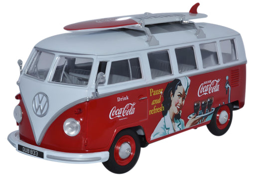 Oxford Diecast VW Bus Coca Cola - 1:24 Scale