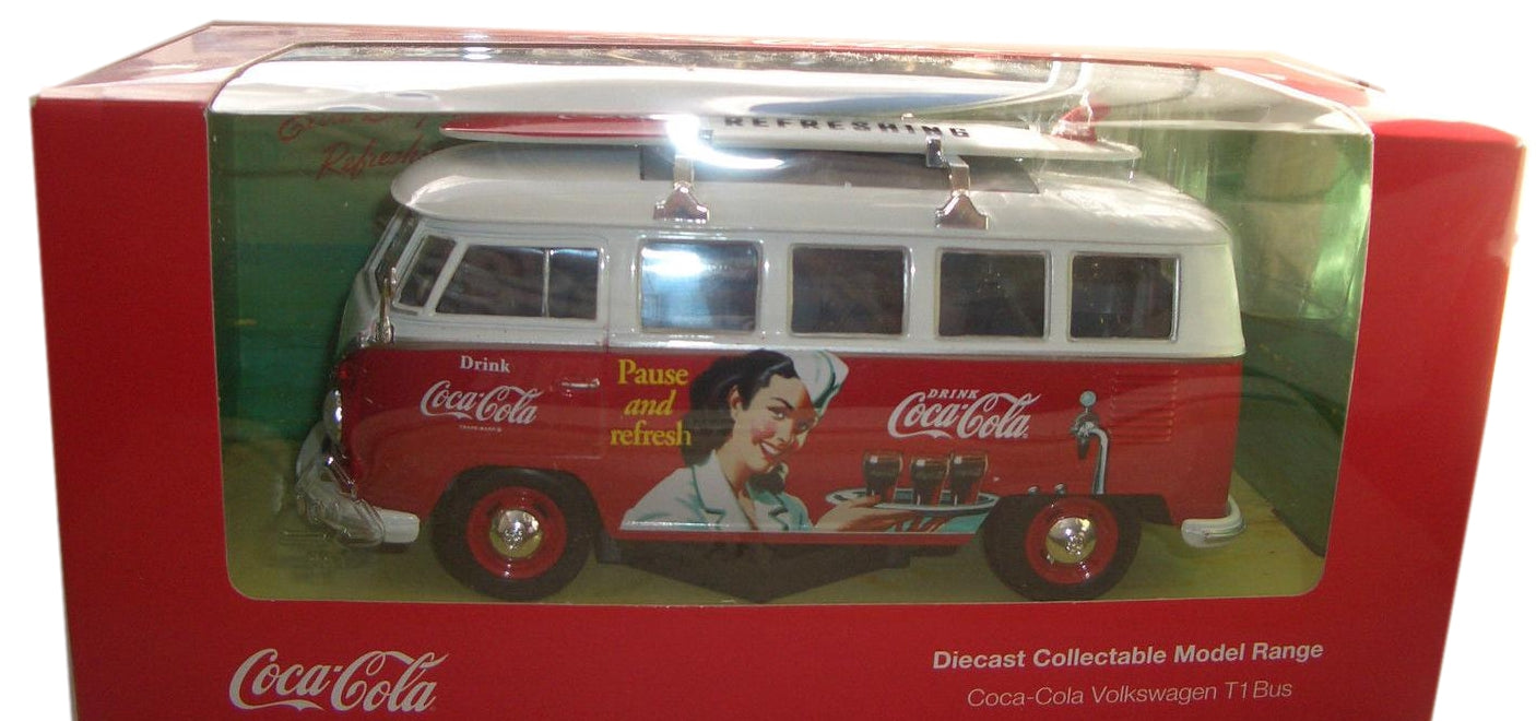 Oxford Diecast VW Bus Coca Cola - 1:24 Scale Pack