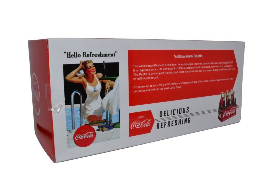 Oxford Diecast Volkswagen Beetle Coca Cola - 1:24 Scale