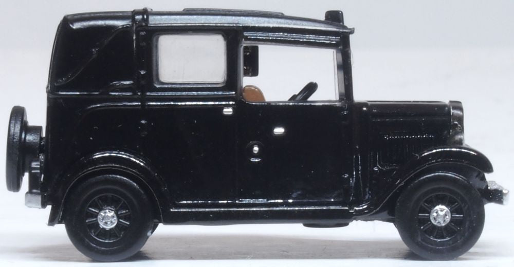 Oxford Diecast Austin Low Loader Taxi Black 1:120 TT Scale.