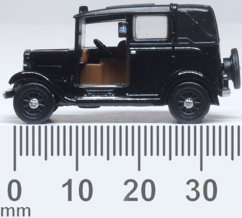 Oxford Diecast Austin Low Loader Taxi Black 1:120 TT Scale.