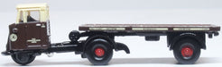 Oxford Diecast Scammell Mechanical Horse Flat Trailer GWR 1:120 TT Scale.