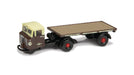 Oxford Diecast Scammell Mechanical Horse Flat Trailer GWR 1:120 TT Scale.